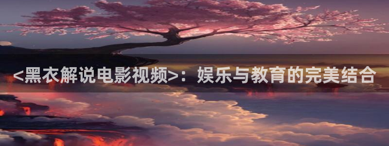 神马影院原：<黑衣解说电影视频>：娱乐与教育的完美结合